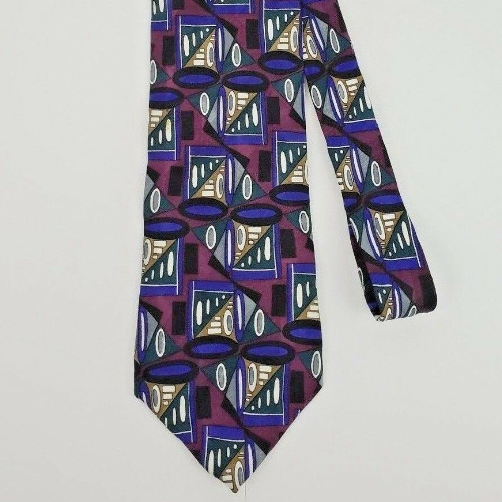 Martin Wong Mens Dress Suit Neck Tie 100% Silk